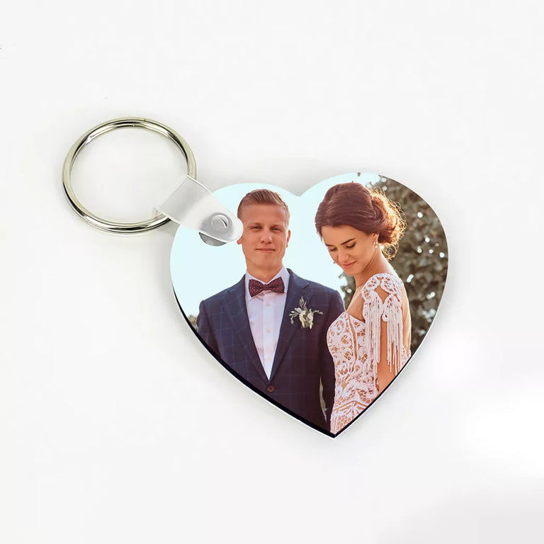 Breloc MDF personalizat cu poza - Inima