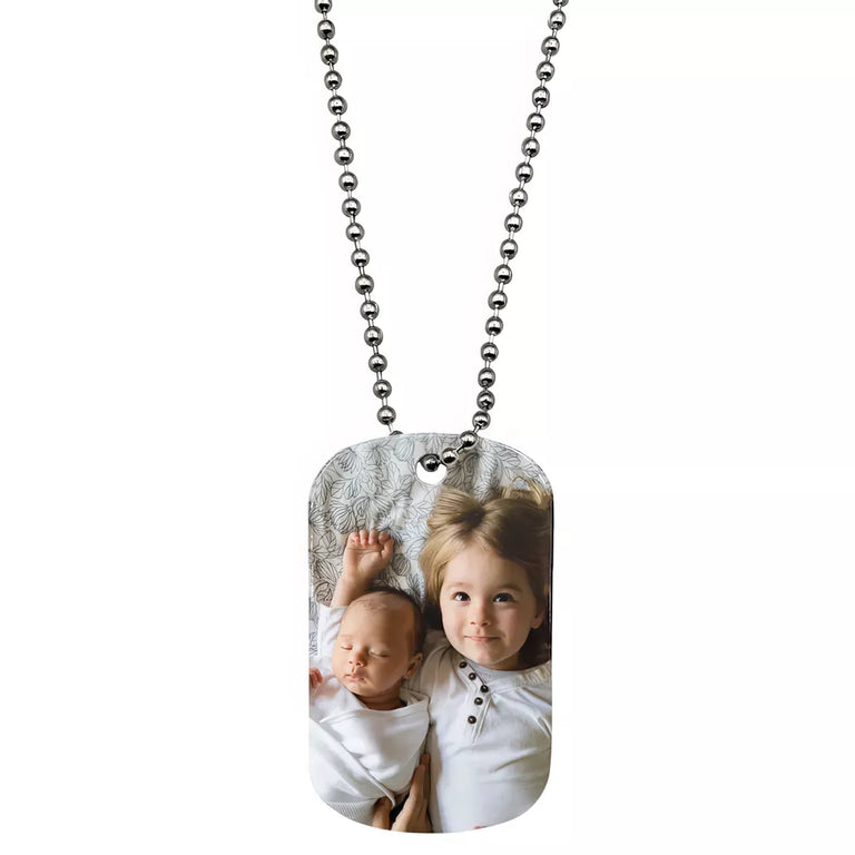 Colier metalic Army personalizat cu poza sau text