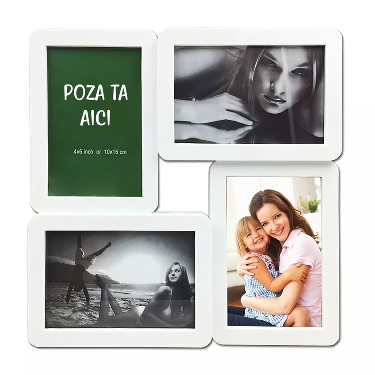 Rama foto personalizata cu 4 poze