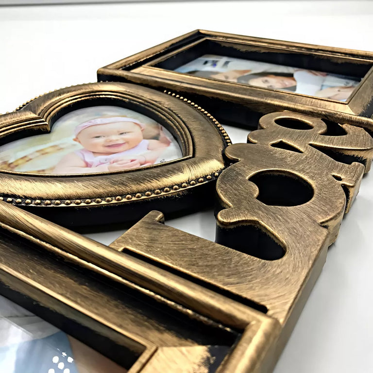 Rama foto personalizata cu 3 poze - Wenge Love