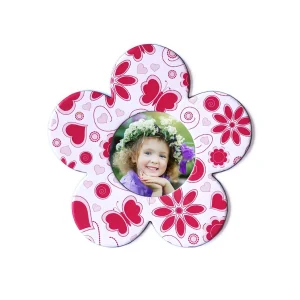 Magnet personalizat cu poza - Floare roz