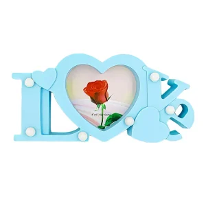 Rama foto cu lumini personalizata cu o poza - Love