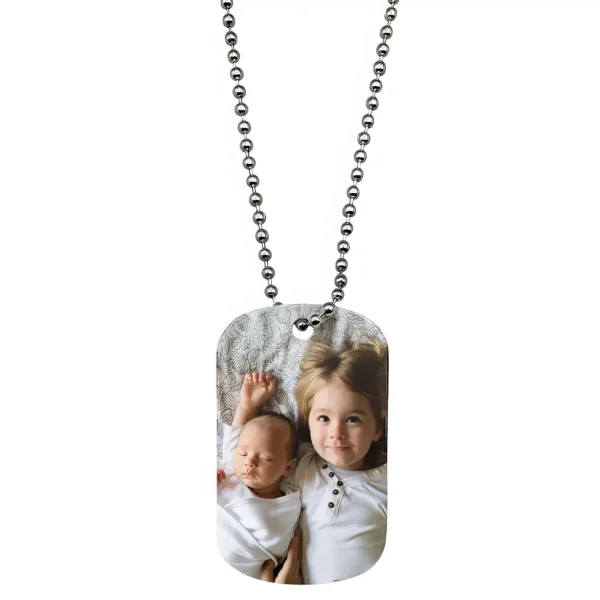 Colier metalic Army personalizat cu poza sau text - imagine 2