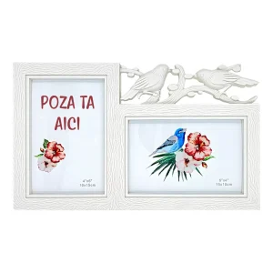 Rama foto personalizata cu 2 poze - Pasari