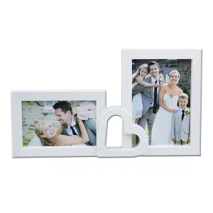 Rama foto personalizata cu 2 poze - Inima
