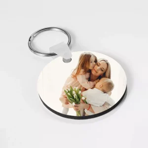 Breloc MDF personalizat cu poza - rotund