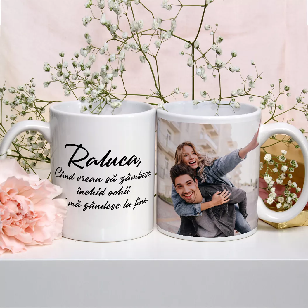 Cana personalizata cu o poza si mesaj - imagine 3