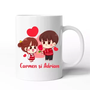 Cana personalizata cu nume - Indragostiti