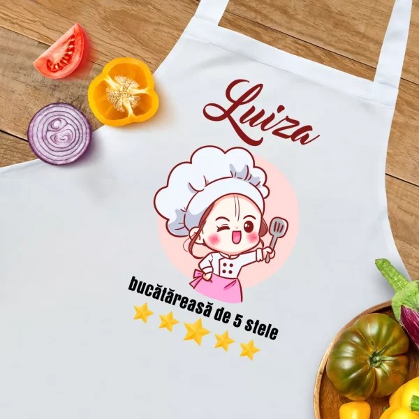 Sort personalizat cu nume - Bucatareasa de 5 stele - imagine 2