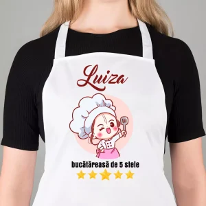 Sort personalizat cu nume - Bucatareasa de 5 stele