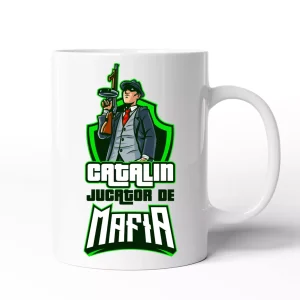 Cana personalizata cu nume - Jucator de Mafia