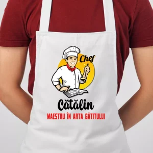 Sort personalizat cu nume - Maestru in arta gatitului