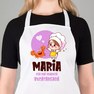 Sort personalizat cu nume - Cea mai draguta bucatareasa