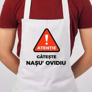 Sort personalizat cu nume - Atentie gateste nasu