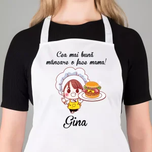 Sort personalizat cu nume - Cea mai buna mancare o face mama