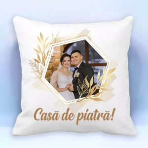 Perna personalizata cu poza - Casa de piatra