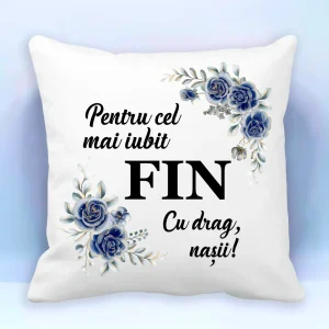 Perna personalizata - Pentru cel mai iubit fin cu drag nasii